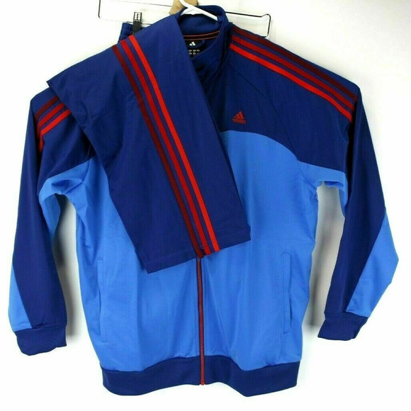 blue adidas mens tracksuit